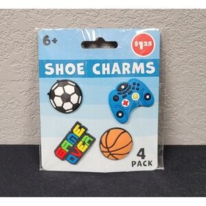 Boys Shoe Charms "Gaming/Sports" Theme